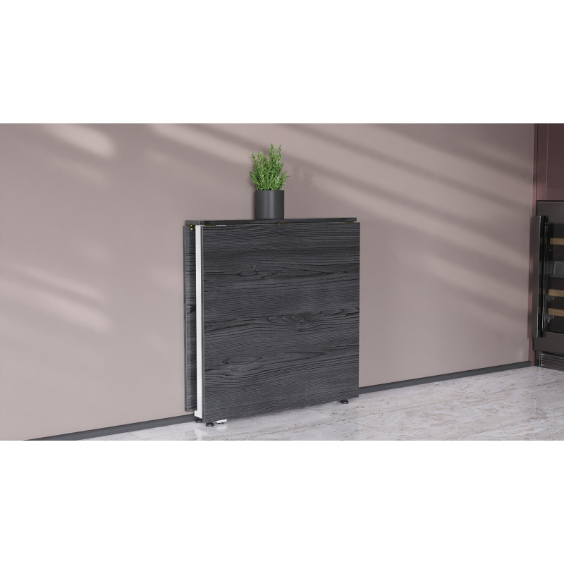 Стол-книжка трансформер Орион 2 Ferrum-decor 750x1520x730 Белый металл ДСП Сосна Кембра 16 мм (FRD-104592)
