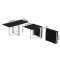 Стол-книжка трансформер Орион 2 Ferrum-decor 750x1520x730 Белый металл ДСП Сосна Кембра 16 мм (FRD-104592)