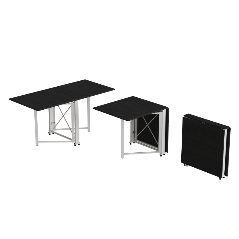 Стол-книжка трансформер Орион 2 Ferrum-decor 750x1520x730 Белый металл ДСП Сосна Кембра 16 мм (FRD-104592)