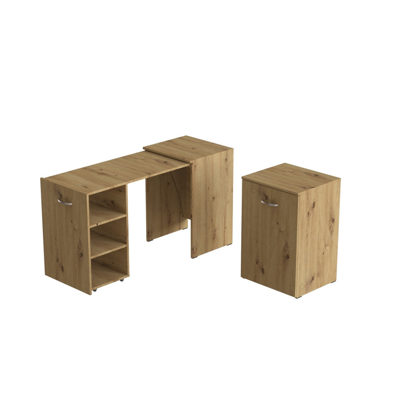 Стіл-тумба трансформер Смарт 1/1 Ferrum-decor 750x1450x500 ДСП Дуб Артизан 16 мм (FRD-105072)