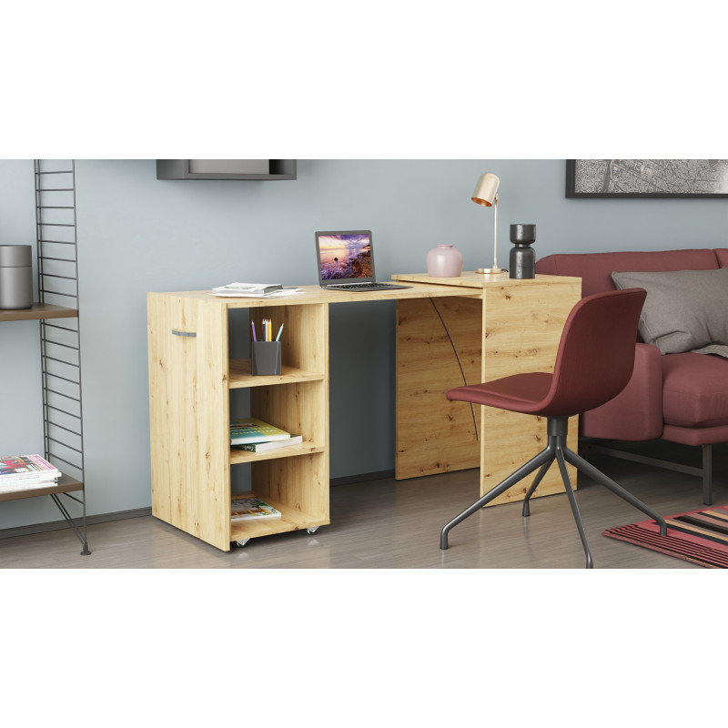 Стіл-тумба трансформер Смарт 1/1 Ferrum-decor 750x1450x500 ДСП Дуб Артизан 16 мм (FRD-105072)