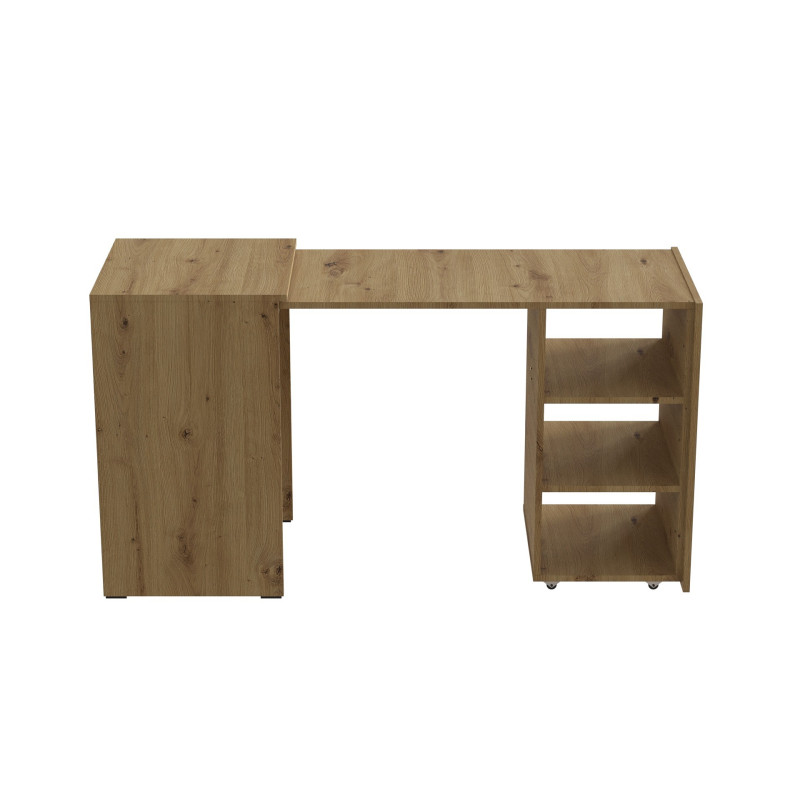 Стіл-тумба трансформер Смарт 1/1 Ferrum-decor 750x1450x500 ДСП Дуб Артизан 16 мм (FRD-105072)