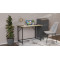 Стіл розкладний Моріс Ferrum-decor 750x1000x600 Чорний метал ДСП Дуб Сонома 16 мм (FRD-104672)