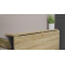 Стіл розкладний Моріс Ferrum-decor 750x1000x600 Чорний метал ДСП Дуб Сонома 16 мм (FRD-104672)