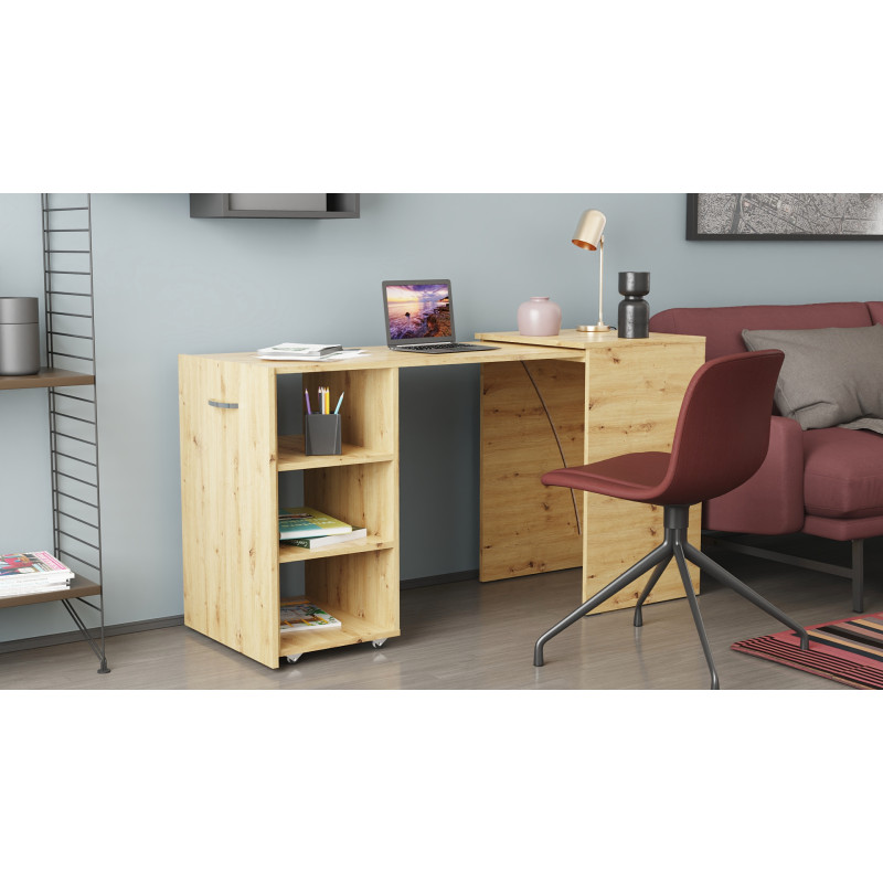 Стіл-тумба трансформер Смарт 1/1 Ferrum-decor 750x1450x500 ДСП Дуб Артизан 16 мм (FRD-105072)