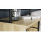 Стол-тумба трансформер Смарт 3/1 с этажеркой Ferrum-decor 1430x1450x500 Черный металл ДСП Дуб Сонома 16 мм (FRD-105112)