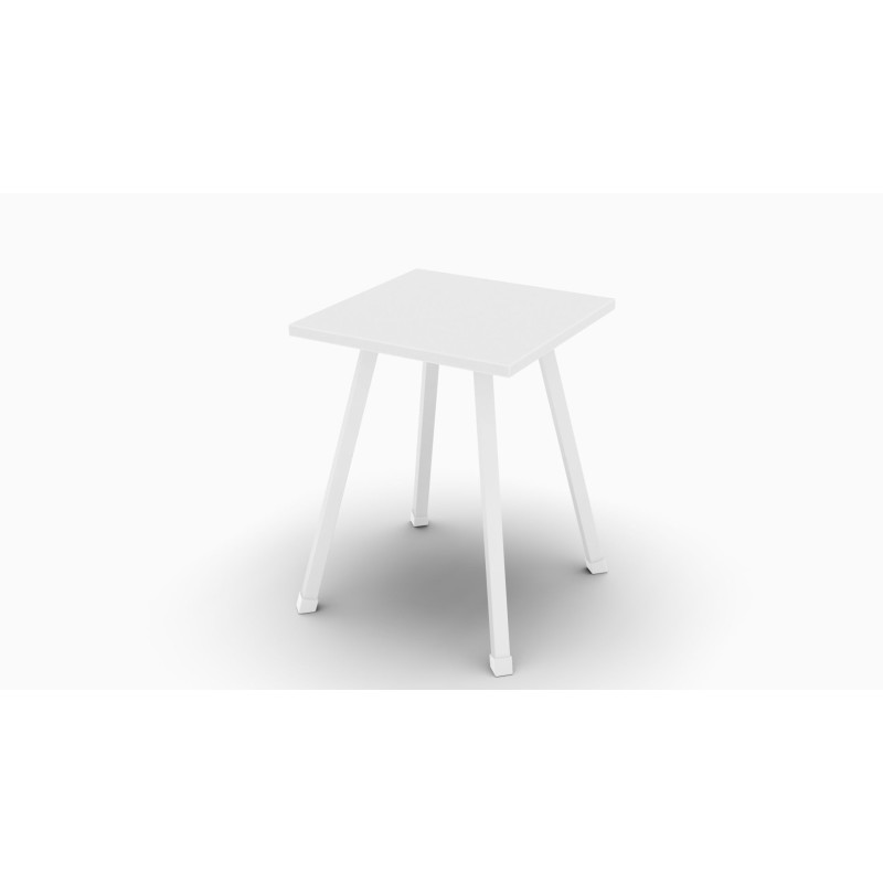 Табурет кухонний Ferrum-decor 430x320x320 Білий метал ДСП Біле 16 мм (FRD-104642)