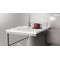 Столик приставний Террі Ferrum-decor 650x440x330 Сірий метал ДСП Біле 16 мм (FRD-104662)