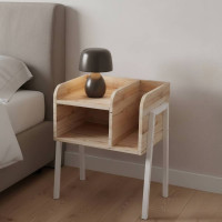 Тумба модульна Ferrum-decor Амелі 540x450x320 метал Білий ДСП Дуб Сан-Марино 16 мм (FRD-103012)
