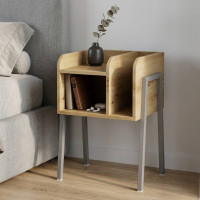 Тумба модульная Ferrum-decor Амели 540x450x320 металл Серый ДСП Дуб Дуб Артизан 16 мм (FRD-103022)