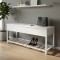 Банкетка з ящиком Ferrum-decor Дрейк 1 550x1000x400 метал Білий ДСП Біле 16 мм (FRD-103052)