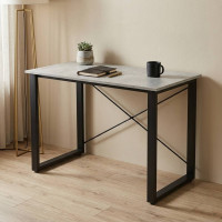 Письмовий стіл Ferrum-decor Драйв 750x1000x600 Чорний метал ДСП Бетон 32 мм (FRD-103302)