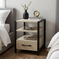 Тумба універсальна Ferrum-decor Вів'єн 1/1 50x41x40 чорний ДСП Дуб Сонома 16мм (FRD-104142)