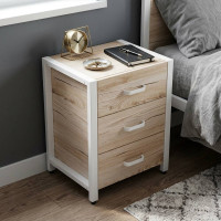 Тумба универсальная Ferrum-decor Вивьен 3 50x41x40 белый ДСП Дуб Сан-Марино 16мм (FRD-104192)