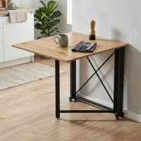 Стіл-книга трансформер Оріон 1 Ferrum-decor 750x810x730 Чорний метал ДСП Дуб Артизан 16 мм (FRD-104602)
