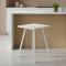Табурет кухонний Ferrum-decor 430x320x320 Білий метал ДСП Біле 16 мм (FRD-104642)