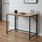 Стіл розкладний Моріс Ferrum-decor 750x1000x600 Чорний метал ДСП Дуб Сонома 16 мм (FRD-104672)