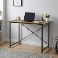 Стіл письмовий Line Лайт Ferrum-decor 750x1200x600 Чорний метал ДСП Дуб Артизан 16 мм (FRD-104862)