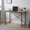 Стіл письмовий Line Лайт Ferrum-decor 750x1200x600 Чорний метал ДСП Дуб Артизан 16 мм (FRD-104862)