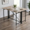 Стіл-книжка трансформер Оріон 3 Ferrum-decor 750x1150x880 Чорний метал ДСП Дуб Сан-Марино 16 мм (FRD-105082)