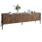 Тумба под телевизор на 3 ящика LION Wood с черными ножками 180x50x40 см Дуб Ливорно (LION-043099)