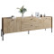 Тумба под телевизор с ящиками LION Wood с черными ножками 160x40x65 см Дуб Аппалачи (LION-043126)