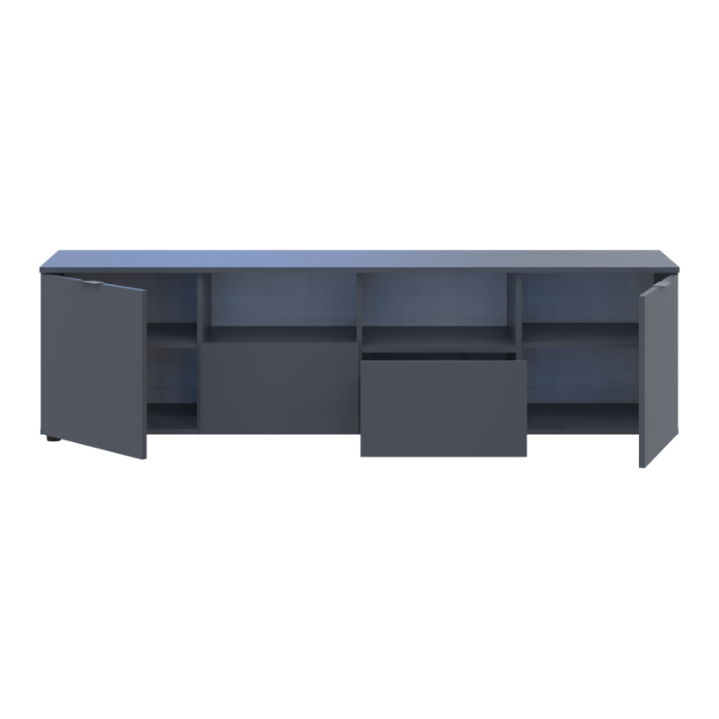 Тумба під ТВ Doros Рон 4 180х38х50 см Графіт (DRS-011299)