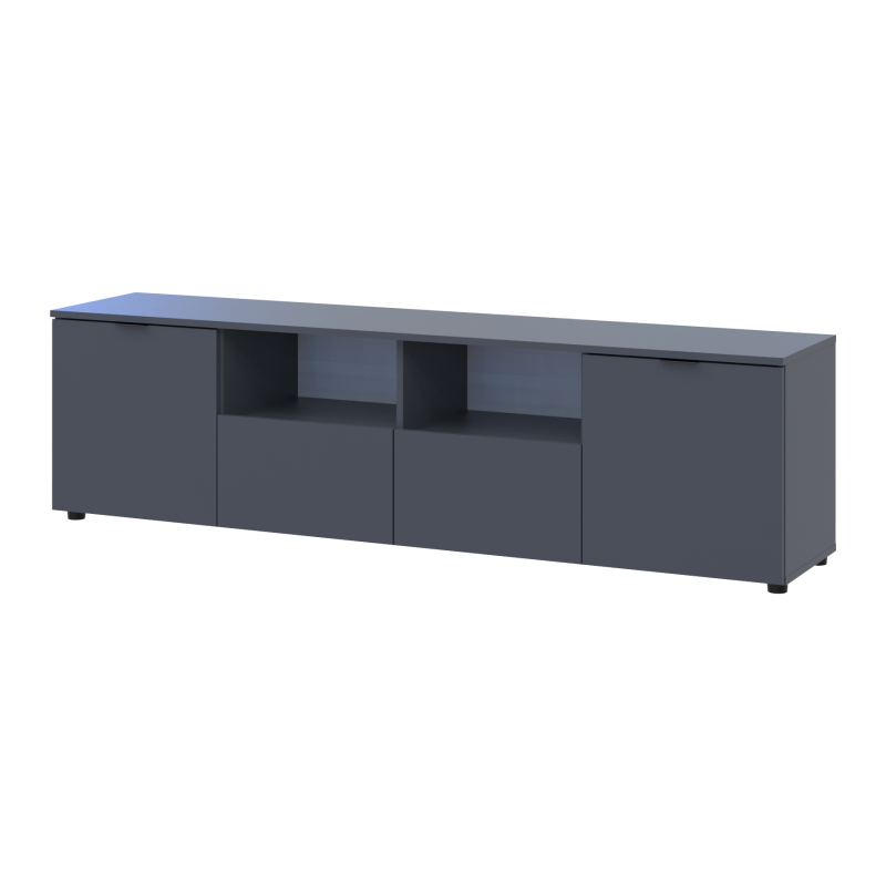 Тумба під ТВ Doros Рон 4 180х38х50 см Графіт (DRS-011299)