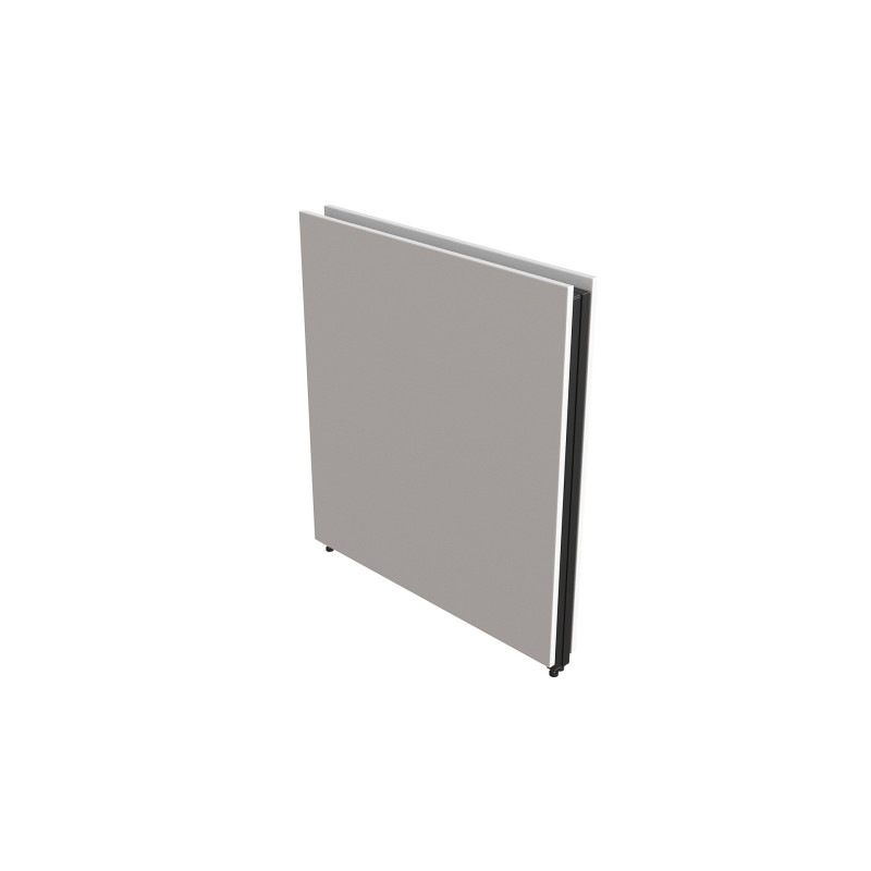 Стол трансформер книга Панама Ferrum-decor 75x148x68 Черный металл ДСП Белый 16 мм (FRD-106831)