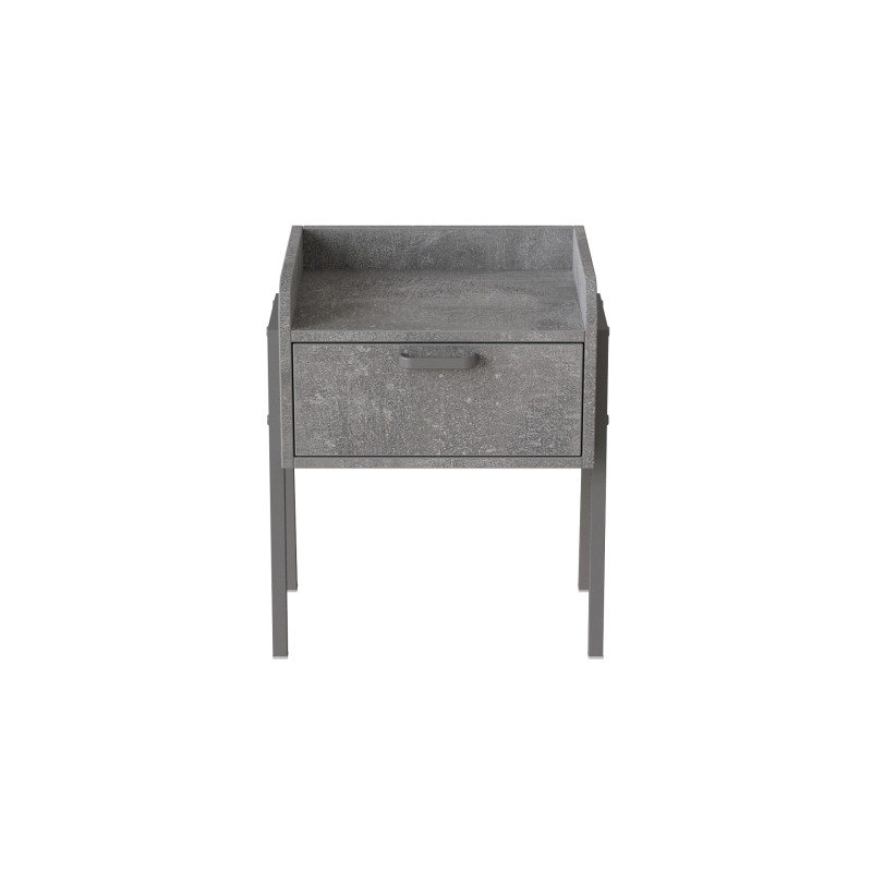 Тумба модульна Ferrum-decor Бетті 540x450x320 метал Сірий ДСП Бетон16 мм (FRD-103003)