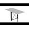 Стол-книга трансформер Орион 2 Ferrum-decor 750x1520x730 Черный металл ДСП Белое 16 мм (FRD-104583)