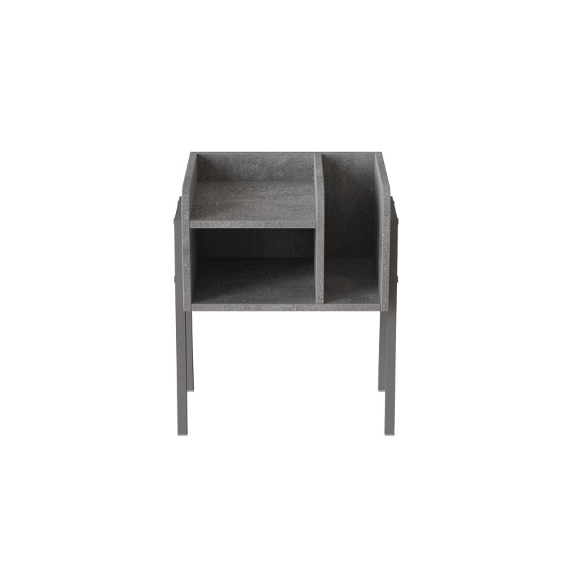 Тумба модульна Ferrum-decor Амелі 540x450x320 метал Сірий ДСП Бетон 16 мм (FRD-103023)