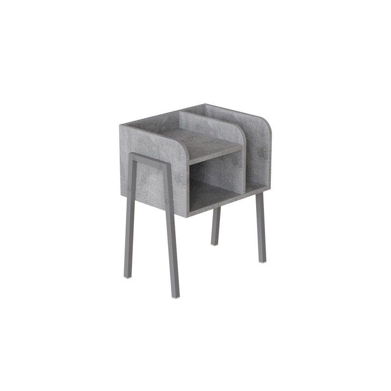 Тумба модульна Ferrum-decor Амелі 540x450x320 метал Сірий ДСП Бетон 16 мм (FRD-103023)