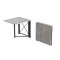 Стол-книжка трансформер Орион 1 Ferrum-decor 750x810x730 Черный металл ДСП Бетон 16 мм (FRD-104603)