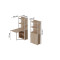 Стіл книжка з етажеркою Практик 2 Ferrum-decor 1555x640x990 Білий метал ДСП Дуб Сан-Марино 16 мм (FRD-104633)