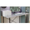 Стіл письмовий Line Лайт Ferrum-decor 750x1200x600 Чорний метал ДСП Бетон 16 мм (FRD-104863)