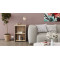 Стол-тумба трансформер Смарт 2/2 Ferrum-decor 750x1450x600 Черный металл ДСП Дуб Сан-Марино 16 мм (FRD-105103)