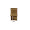 Стол книжка с этажеркой Практик 1 Ferrum-decor 1200x640x990 Белый металл ДСП Дуб Артизан 16 мм (FRD-104623)