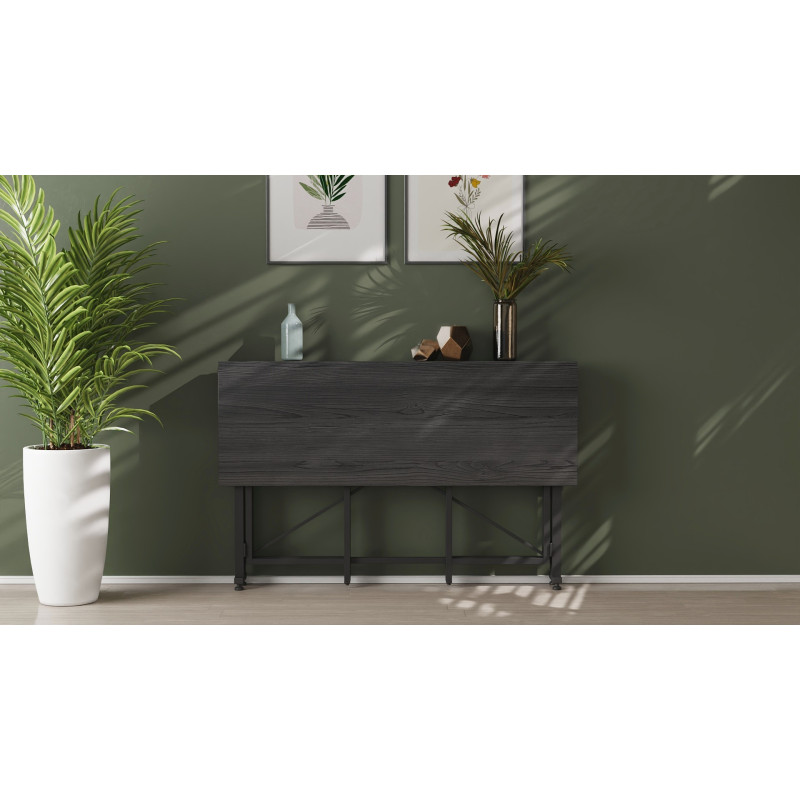 Стіл-книга трансформер Оріон 3 Ferrum-decor 750x1150x880 Чорний метал ДСП Сосна Кембра 16 мм (FRD-105083)