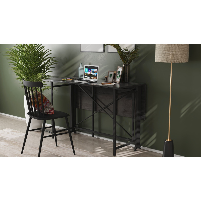 Стіл-книга трансформер Оріон 3 Ferrum-decor 750x1150x880 Чорний метал ДСП Сосна Кембра 16 мм (FRD-105083)