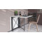 Стол-книга трансформер Орион 2 Ferrum-decor 750x1520x730 Черный металл ДСП Белое 16 мм (FRD-104583)