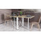 Стол-книга трансформер Орион 2 Ferrum-decor 750x1520x730 Белый металл ДСП Дуб Сонома 16 мм (FRD-104593)