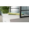 Стол-тумба трансформер Смарт 4/1 с этажеркой Ferrum-decor 1430x1450x500 Черный металл ДСП Белое 16 мм (FRD-105123)