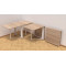 Стол-книга трансформер Орион 2 Ferrum-decor 750x1520x730 Белый металл ДСП Дуб Сонома 16 мм (FRD-104593)