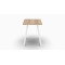 Кухонний табурет Ferrum-decor 430x320x320 Білий метал ДСП Дуб Сонома 16 мм (FRD-104643)