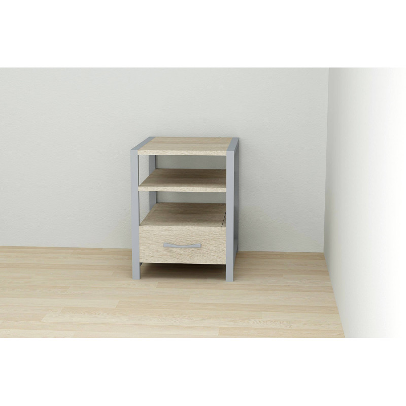 Тумба універсальна Ferrum-decor Вів'єн 1/1 50x41x40 сірий ДСП Дуб Сонома 16мм (FRD-104153)