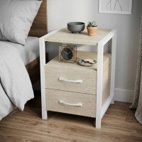 Тумба універсальна Ferrum-decor Вів'єн 2/2 50x41x40 білий ДСП Дуб Сонома 16мм (FRD-104163)