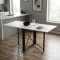 Стол-книга трансформер Орион 2 Ferrum-decor 750x1520x730 Черный металл ДСП Белое 16 мм (FRD-104583)