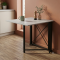 Стол-книжка трансформер Орион 1 Ferrum-decor 750x810x730 Черный металл ДСП Бетон 16 мм (FRD-104603)