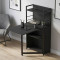 Стол книжка с этажеркой Практик 1 Ferrum-decor 1200x640x990 Черный металл ДСП Сосна Кембра 16 мм (FRD-104613)